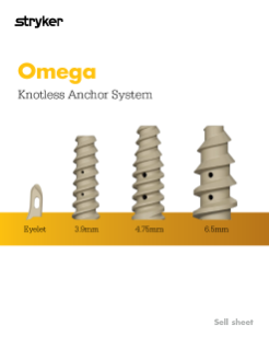 Omega self punching knotless anchor system Stryker